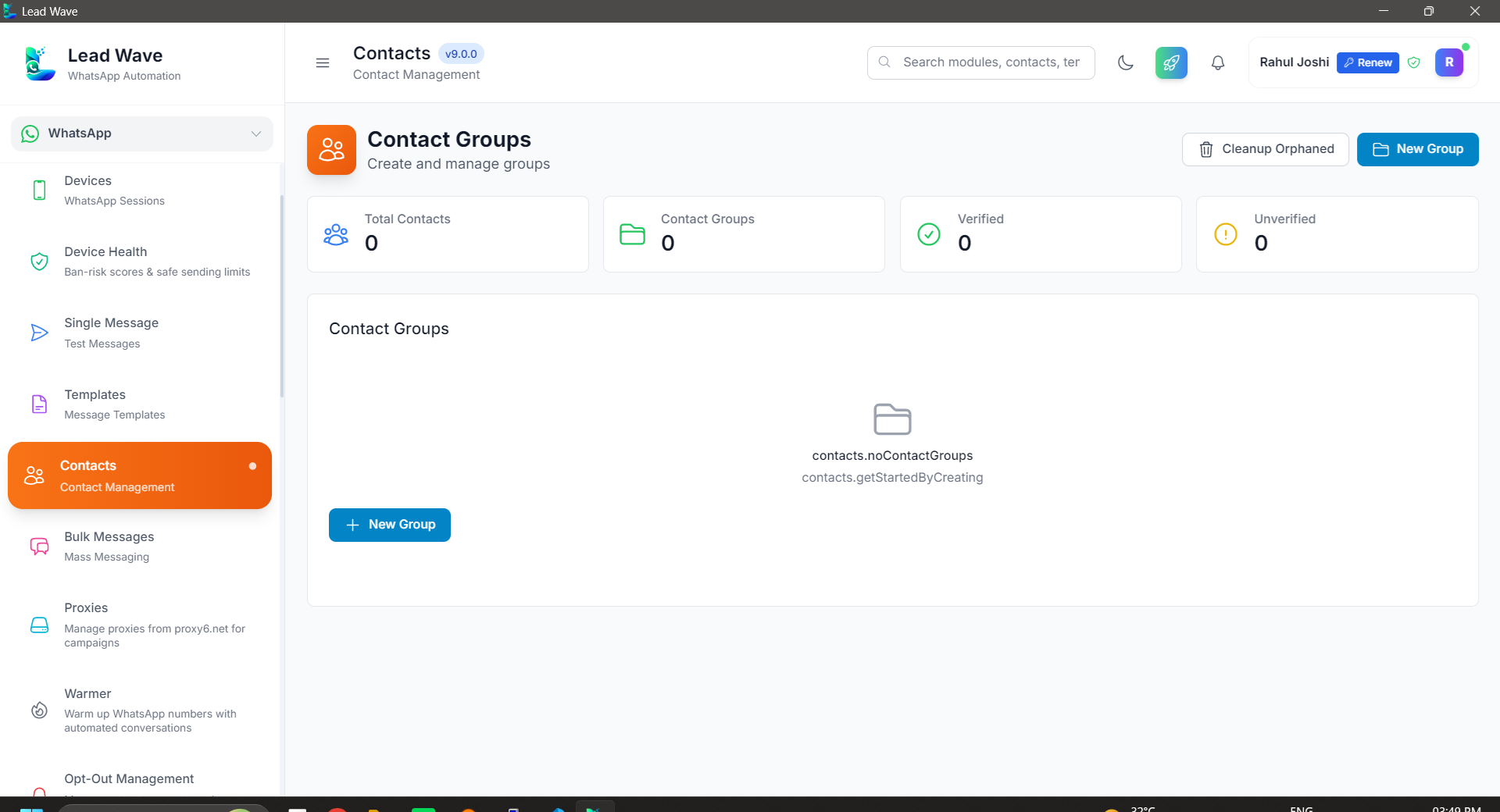 LeadWave Contact Manager screenshot